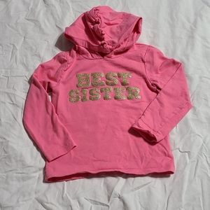 Carter's "Best Sister" pink hoodie, 5T